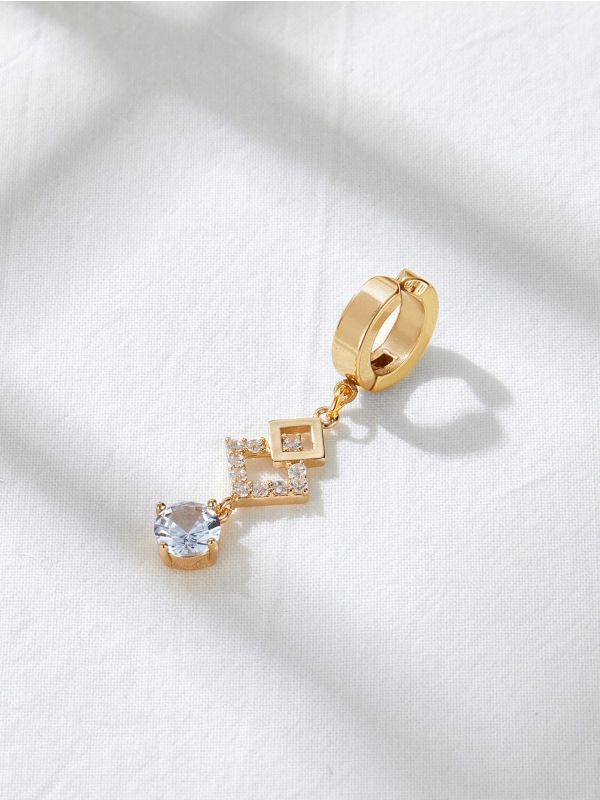 18K Gold Plated Zircon Charm Navel Belly Ring