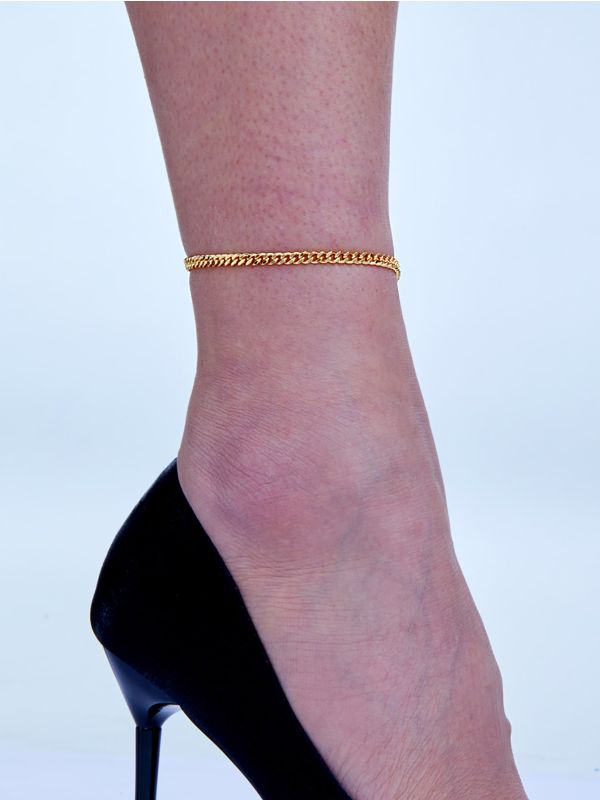 18K Gold Plated Minimalist Anklet