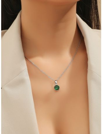 Zircon Charm Necklace