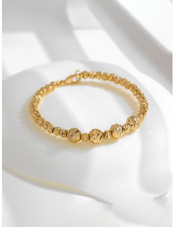 14K Gold Plated Beaded Bracelet