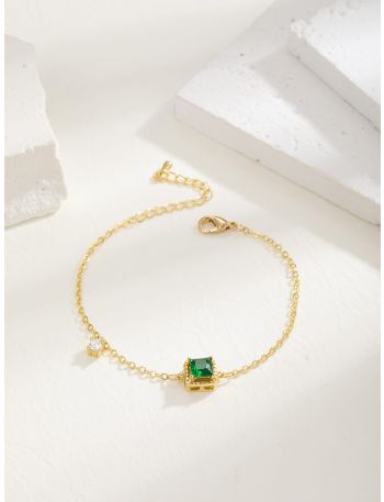 18K Gold Plated Zircon Decor Bracelet